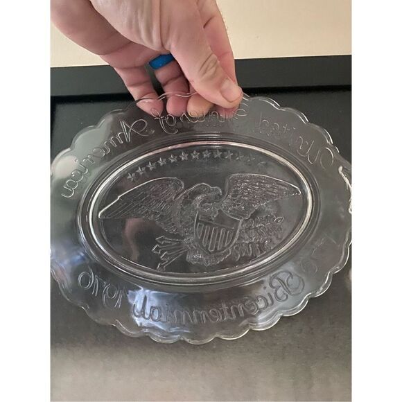 Vintage 1976 American bicentennial glass plate - Picture 3 of 4